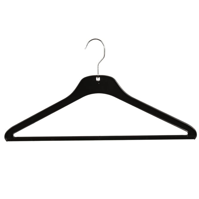 Huvudbild Galge rak med stång 46cm 125-pack svart