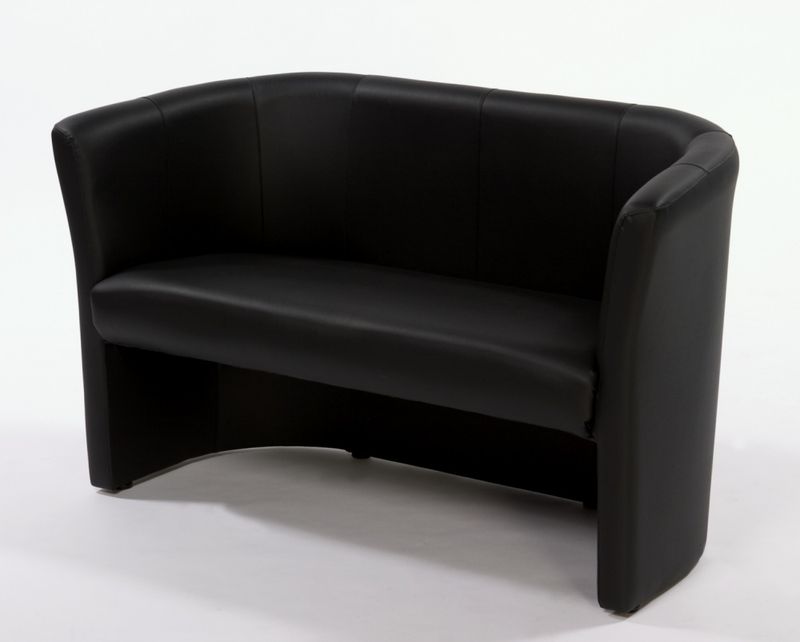 Clubsoffa 2-sits Aurel svart