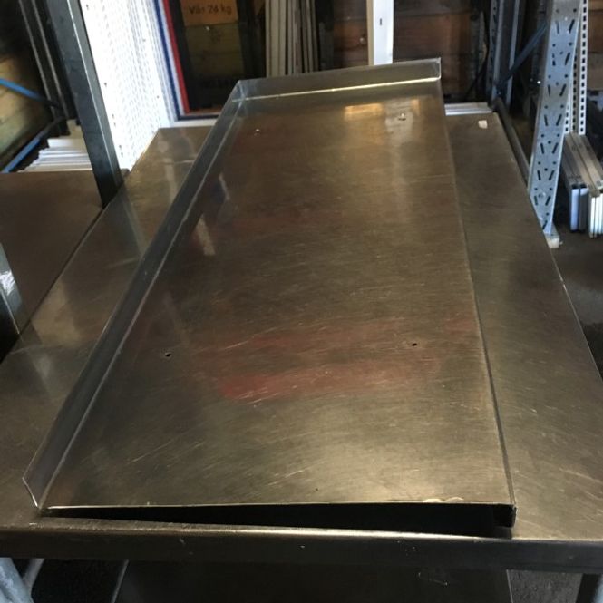 Huvudbild Hyllplan rostfritt 95 cm - begagnat