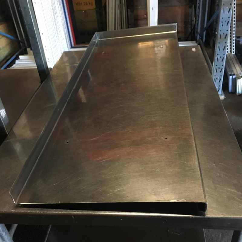 Hyllplan rostfritt 95 cm - begagnat