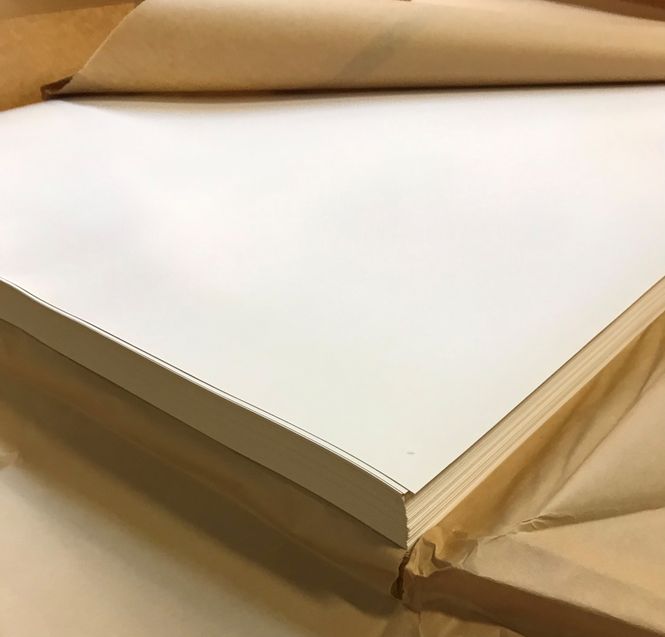 Huvudbild Textkartong 70x100 cm vit 