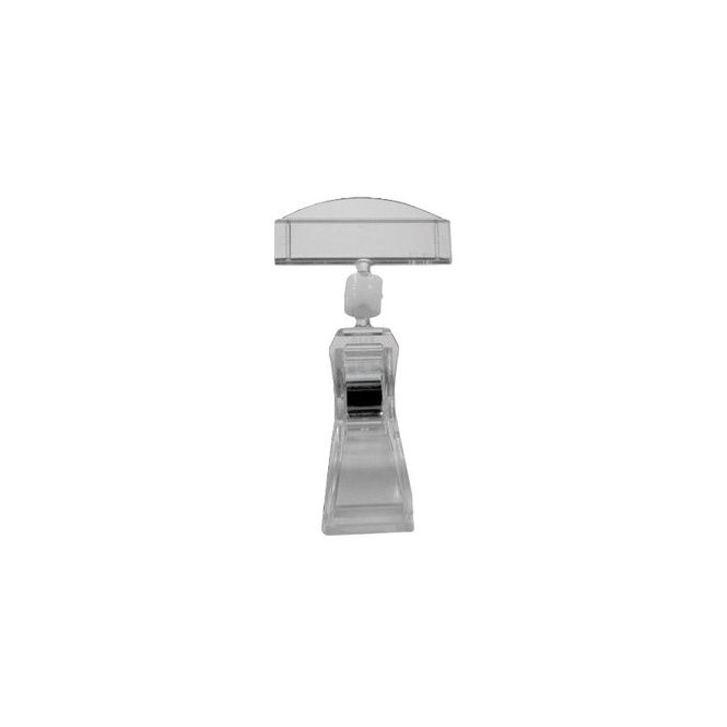 Huvudbild Skyltklämma mellan transparent 10-pack