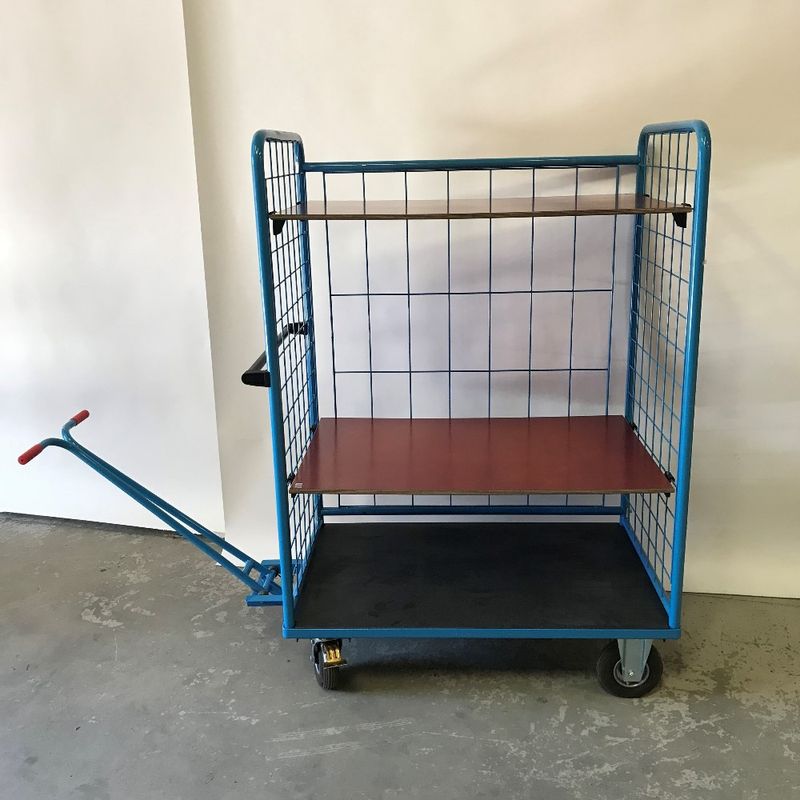 Hyllvagn / dragvagn blå