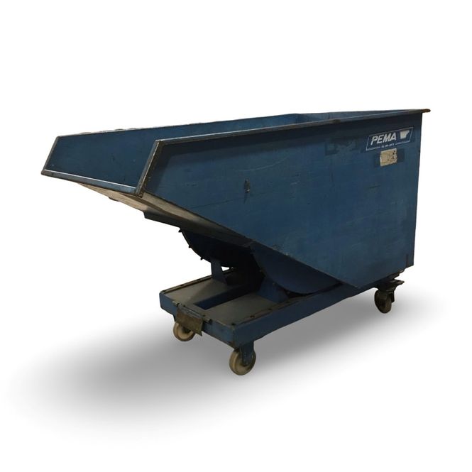 Huvudbild Tippcontainer PEMA T1100 blå - begagnad