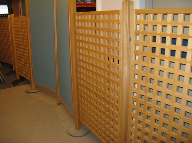 Huvudbild Skärmvägg bok/blå Paketpris - begagnad