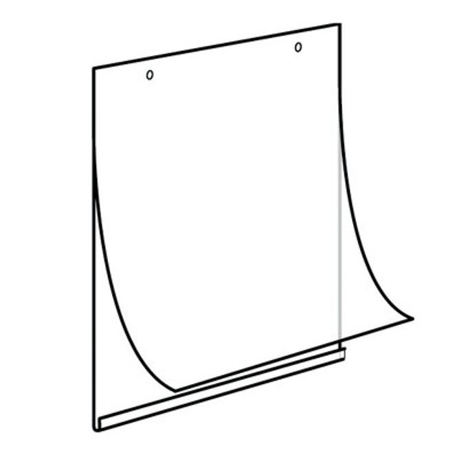 Huvudbild Plastficka med upphängningskrokar 59x86 cm
