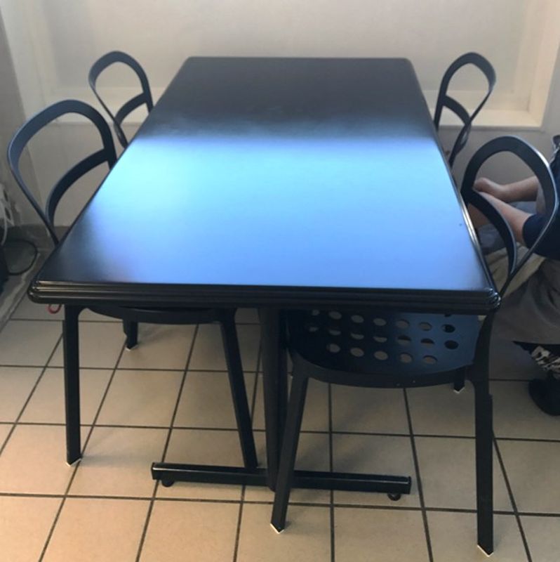 Bord svart 120x70 cm - begagnad