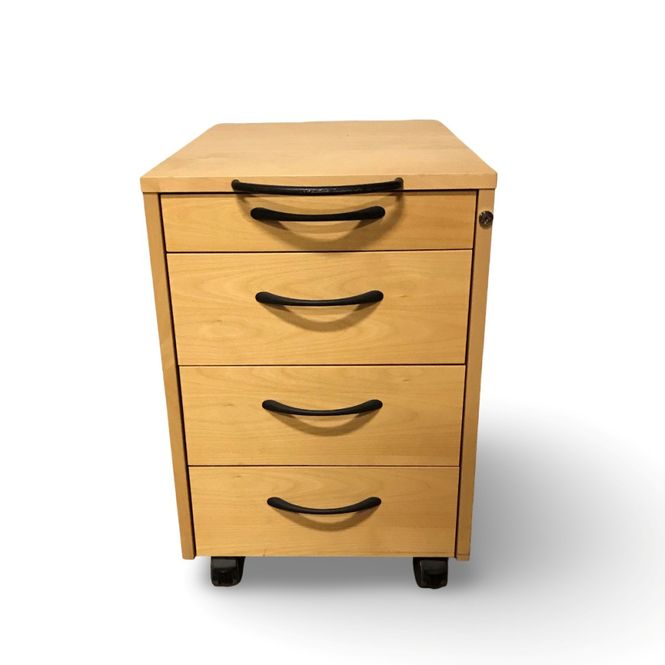 Huvudbild Lådhurts med 4 lådor björk - begagnad