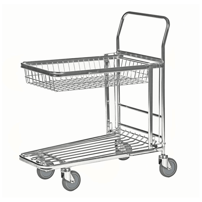 Huvudbild Butiksvagn toppkorg stackningsbar