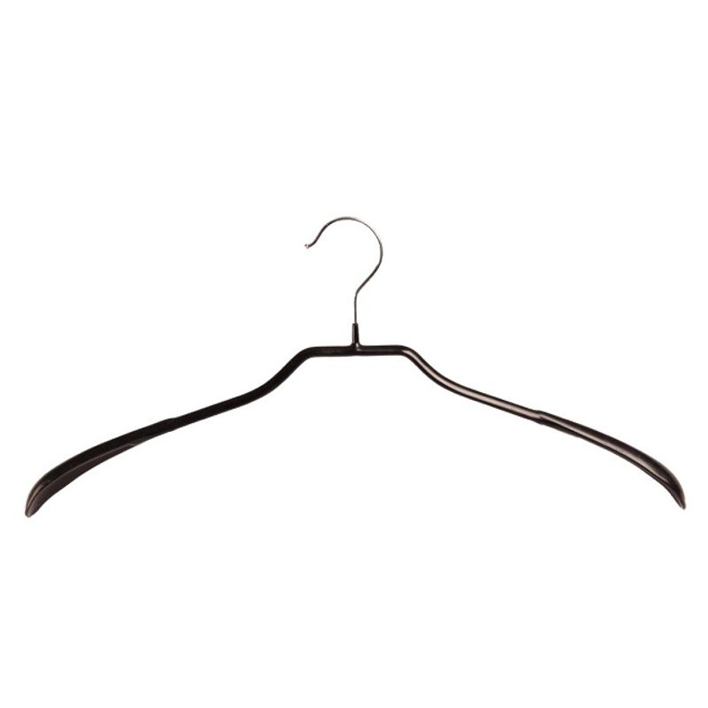 Jack/kavajhängare bred nonslip 46 cm 50-pack svart