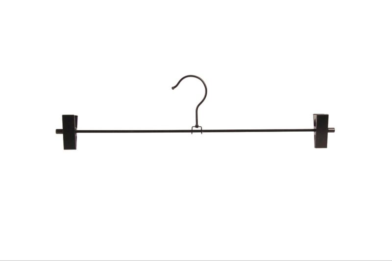 Clipshängare 40cm 100-pack svart