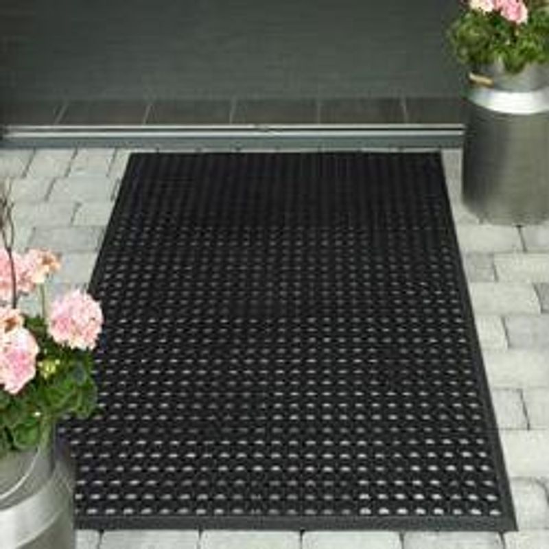 Ringgummimatta Yoga Light 91x152 cm Svart