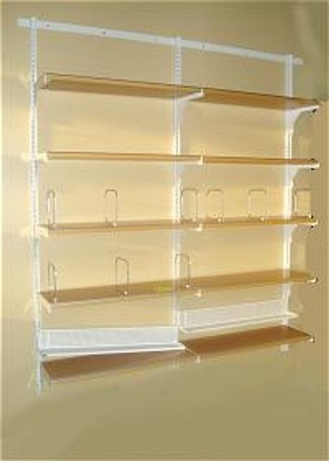 Huvudbild Vägghängda kontorshyllor - begagnad