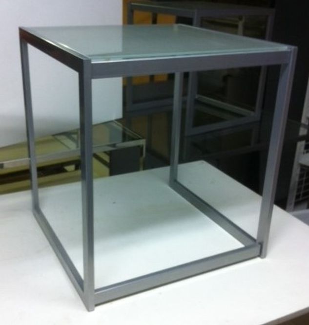 Huvudbild Podie glas/silver 55x50x50 cm - begagnad