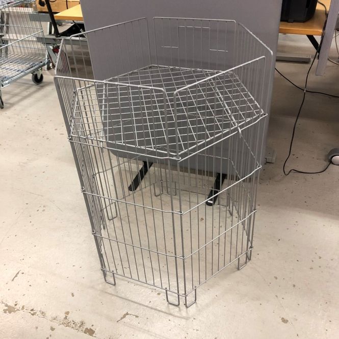 Huvudbild Störtkorg 6-kantig i tråd - begagnad