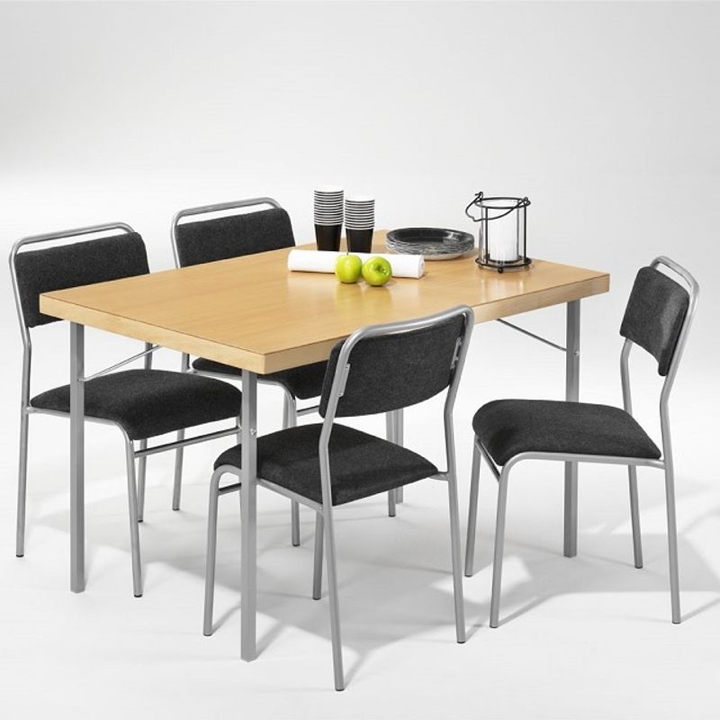 Partystolen 1 textil grå | 4-pack 