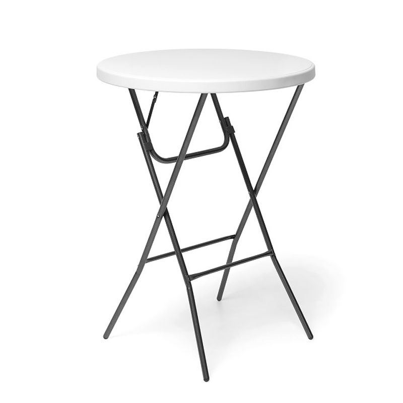 Kalasbordet Ståbord vitt fällbart | runt Ø 80  cm