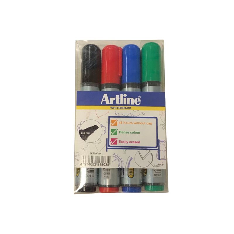 Whiteboardpenna Artline 519 2-5 mm 4-set