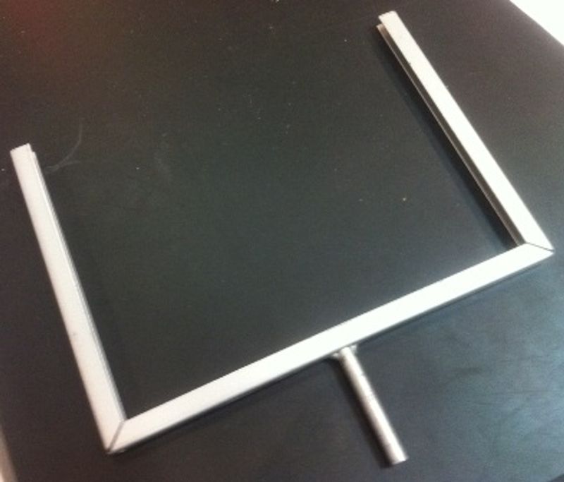 Skylthållare A5 silver - begagnad