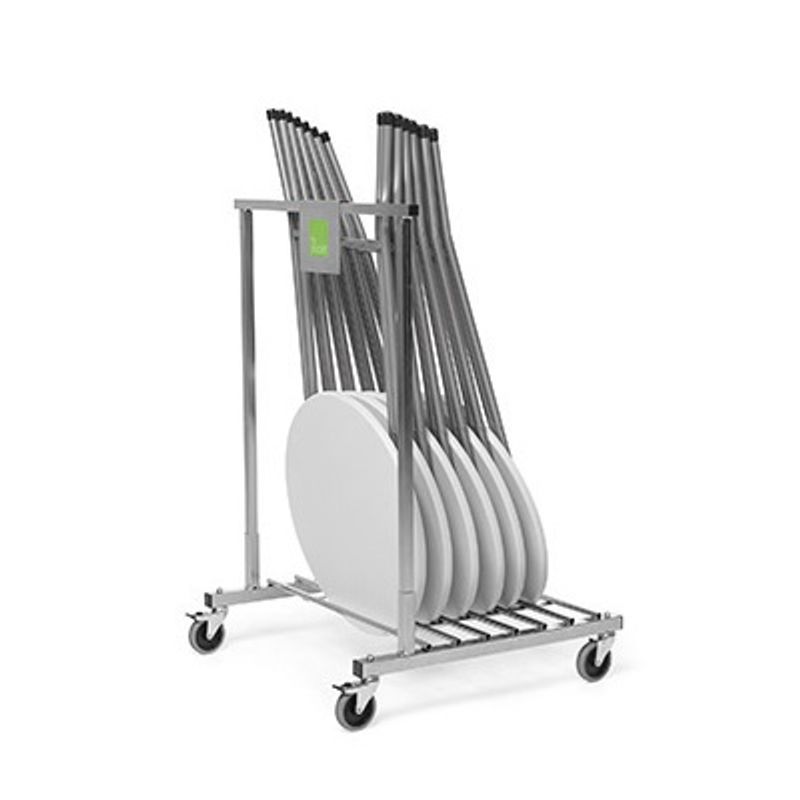 Kalasbordet Ståbord vitt fällbart | runt Ø 80  cm