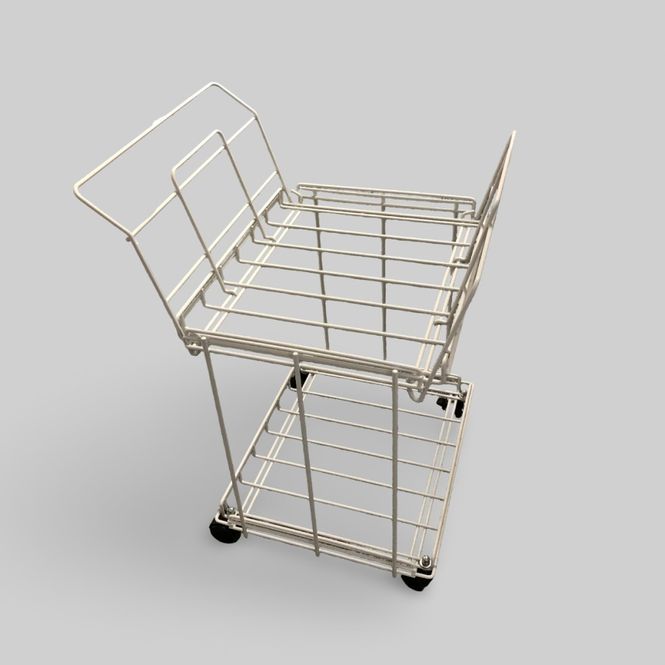 Huvudbild Trådhylla/printerbord på hjul